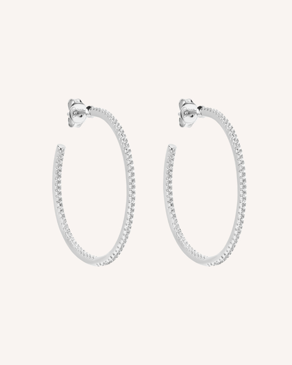 The Cassie Hoops in Sterling Silver by Sol & Raya