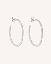The Cassie Hoops 35mm - 925 Sterling Silver