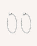 The Cassie Hoops in Sterling Silver by Sol & Raya