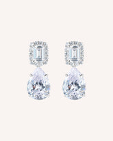 The Sophia Earrings in Sterling Silver by Sol & Raya - De Sophia oorbellen in sterling zilver