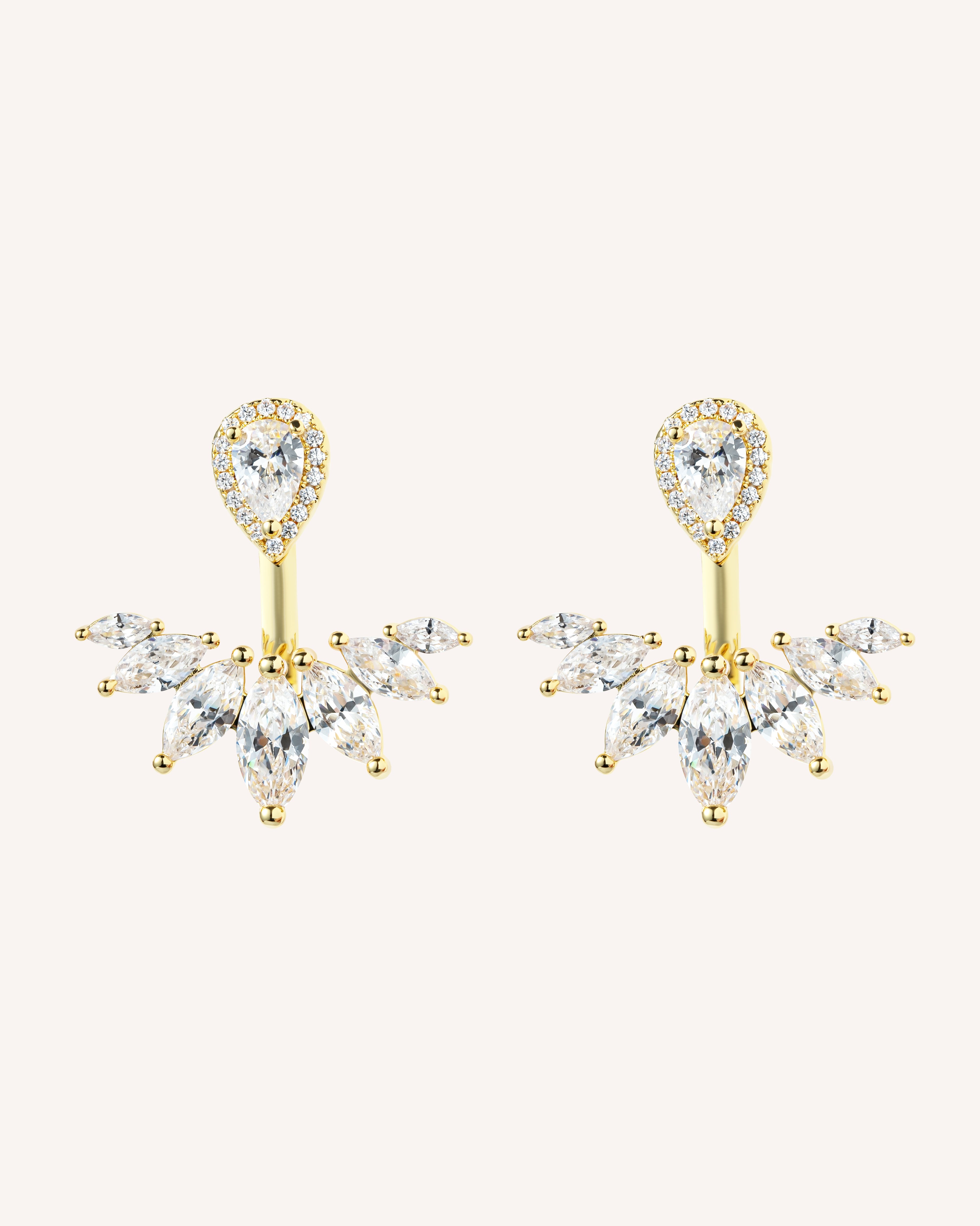 De Isadora oorbellen - 18K gold plated