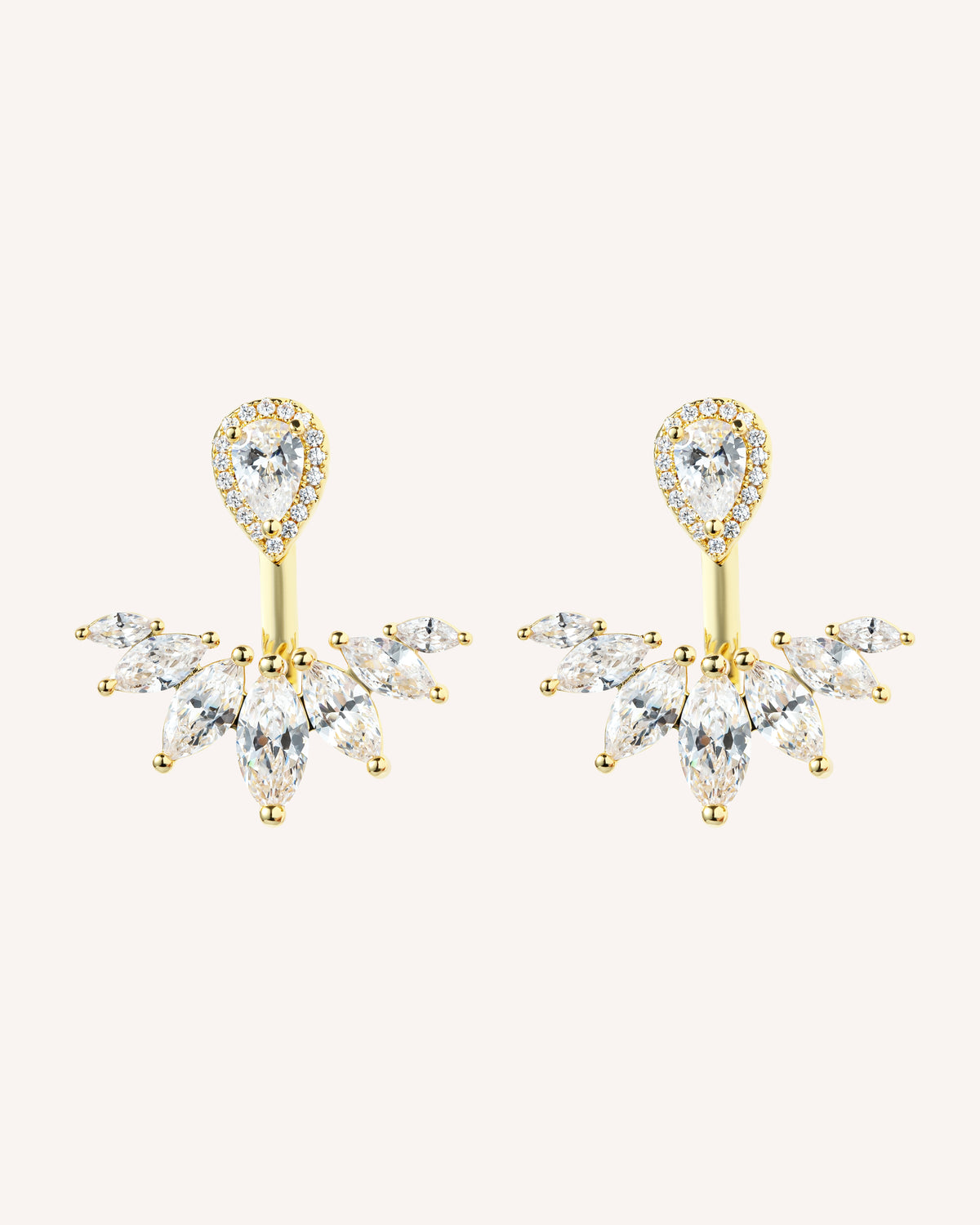 De Isadora oorbellen - 18K gold plated