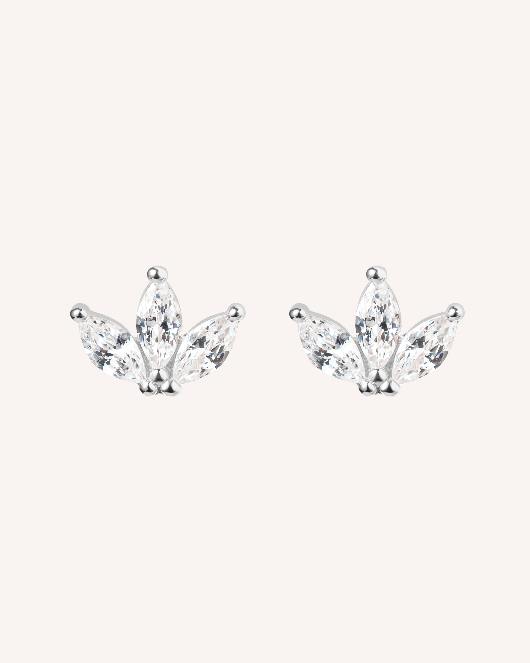 The Petite Fleur Earrings - 925 Sterling Silver