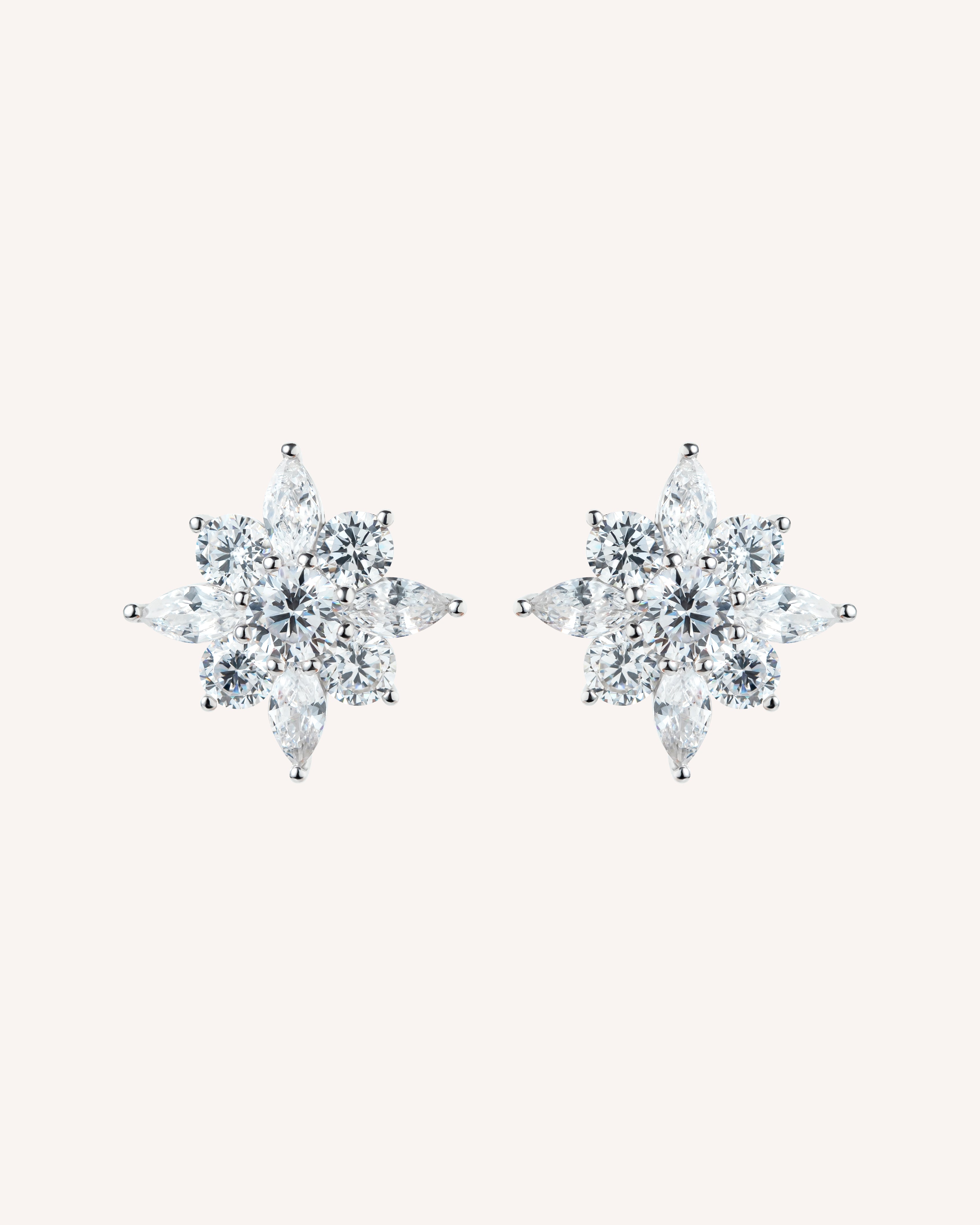 De Rosie oorbellen - 925 sterling zilver