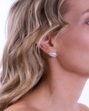 The Celine Earrings in Sterling Silver by Sol & Raya - The Celine oorbellen in sterling zilver met peervorm