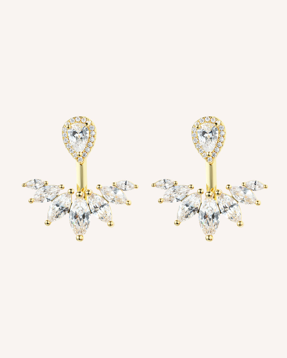 The Isadora Earrings - 18K gold plated in gold by Sol & Raya