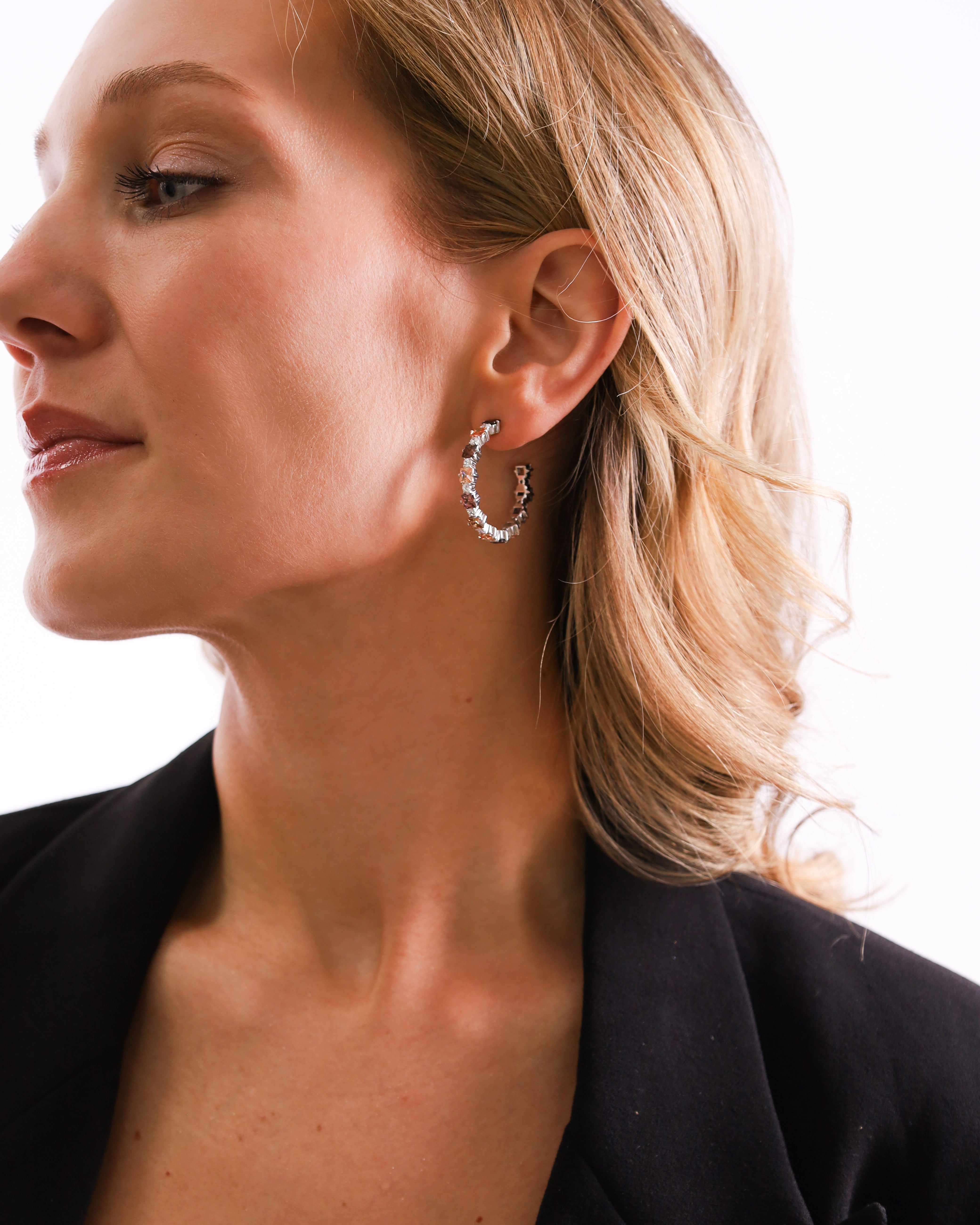 The Ophelia Hoops - Sterling Silver earrings by Sol & Raya
